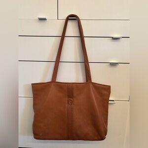 Etienne Aigner Vintage Camel Leather Tote